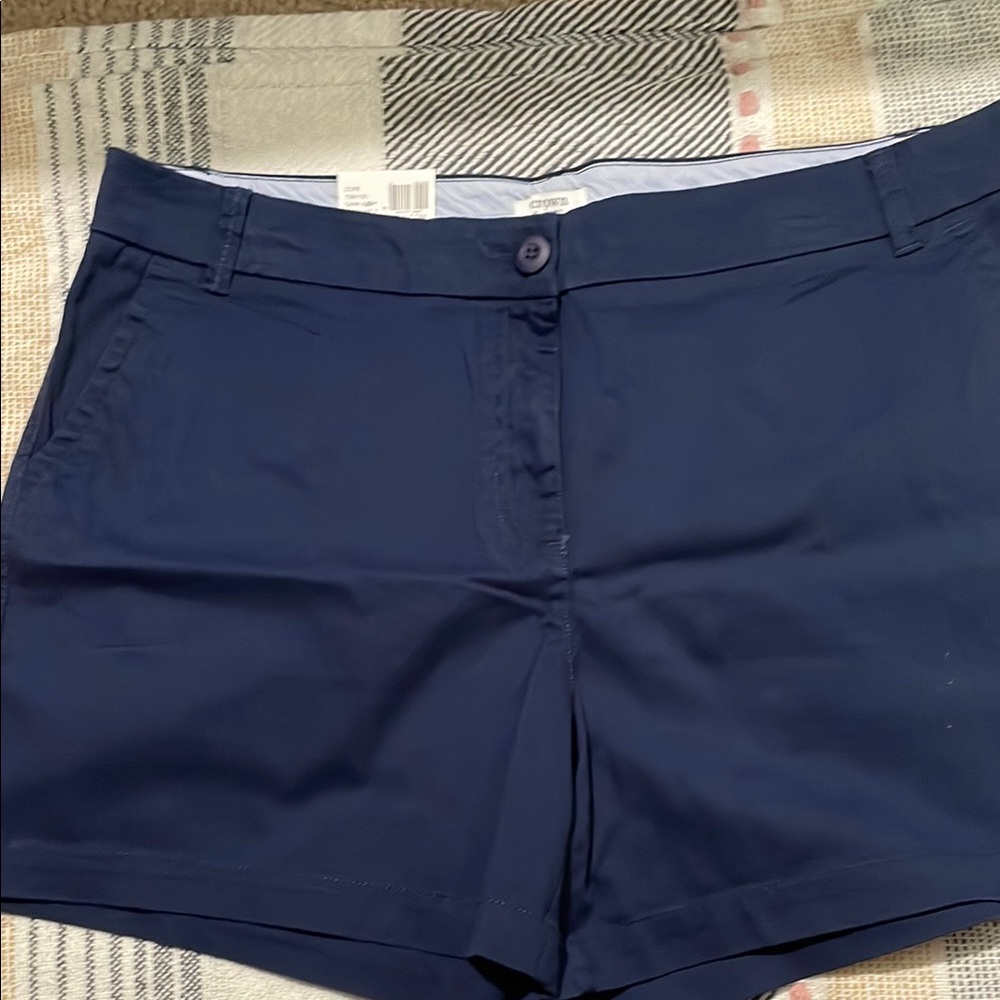 Crown & Ivy Blue Bermuda Shorts Modern Fit